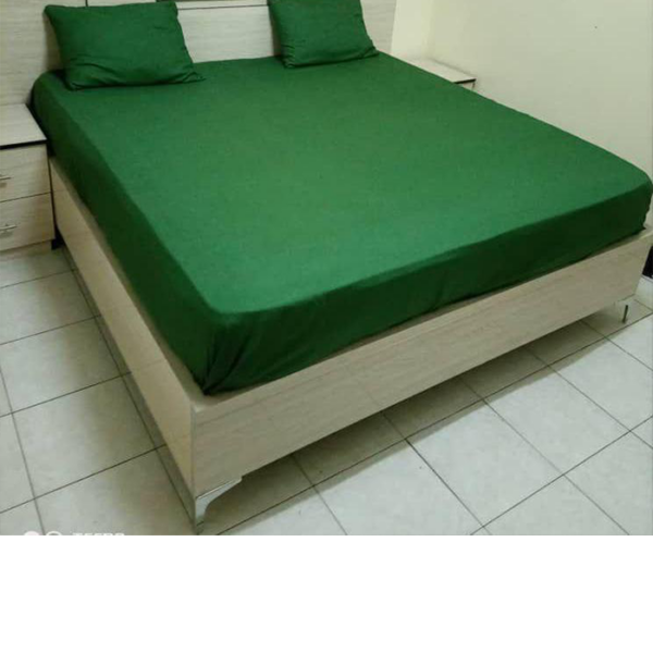 Generic Drap Lit double et 2 taies d'oreiller