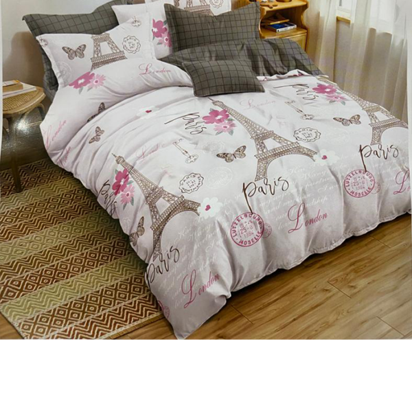 Generic Drap Lit double et 2 taies d'oreiller