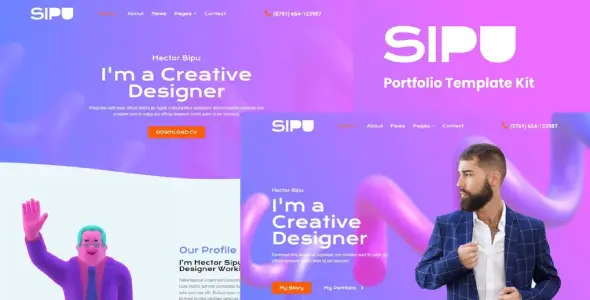 Sipu – Creative Portfolio Elementor Template Kit
