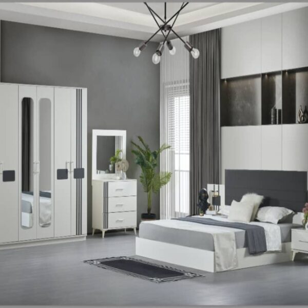 Chambre Rayures Minimalistes (Modèle: LINES)