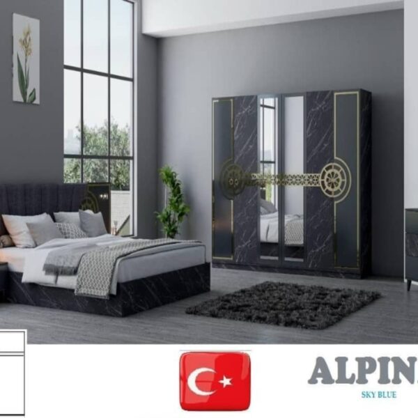 Chambre Marbre Noir et Or