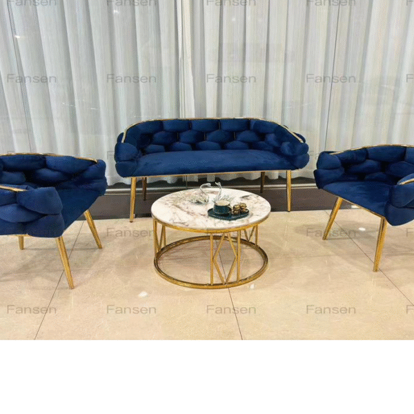 Salon Luxueux "Blue & Gold"